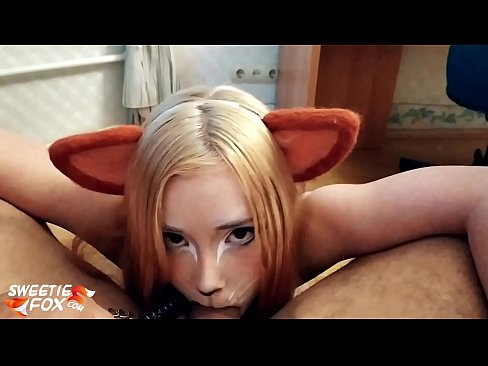 ❤️ Kitsune loro dick na kụkọba n'ọnụ ya ☑ Anal video